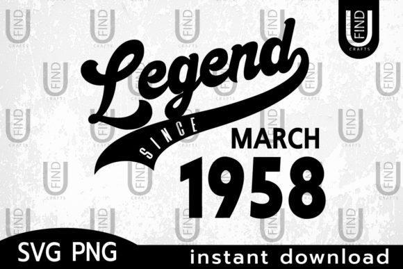 Vintage 1958, Legend Since March 1958