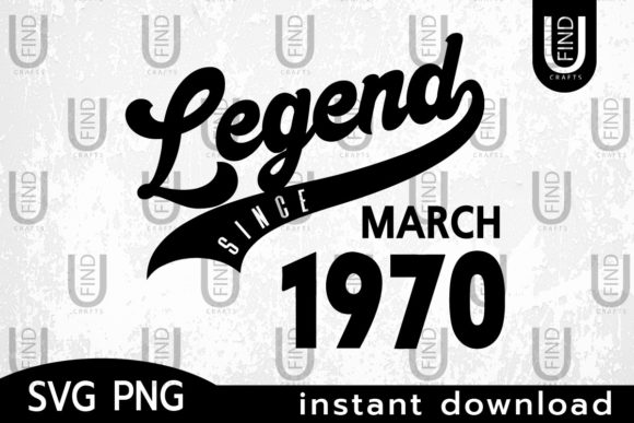 Vintage 1970, Legend Since March 1970