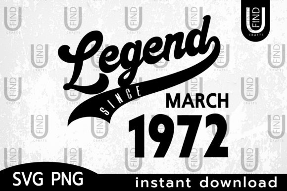 Vintage 1972, Legend Since March 1972